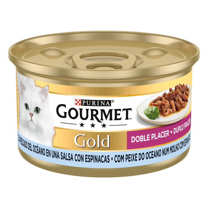 Purina Gourmet Gold Doble Placer, comida húmeda para gatos - Kompymascotas