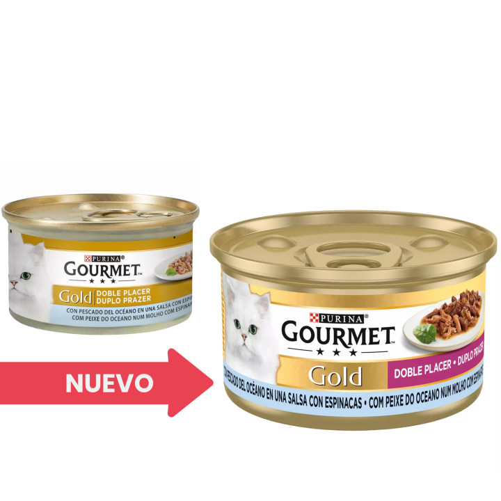 Purina Gourmet Gold Doble Placer, comida húmeda para gatos - Kompymascotas