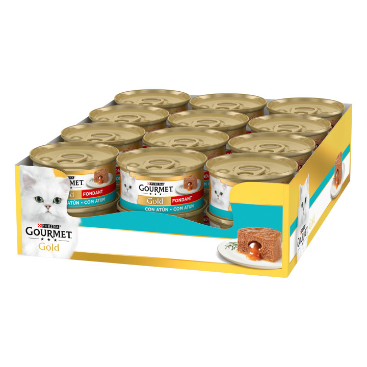 Comida húmeda Purina Gourmet Gold Fondant con Atún - Kompymascotas