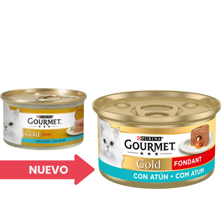 Comida húmeda Purina Gourmet Gold Fondant con Atún - Kompymascotas