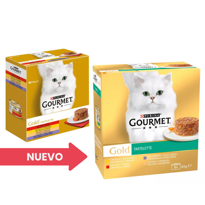 PURINA GOURMET Gold Tartelette, alimento húmedo para gatos - Kompymascotas