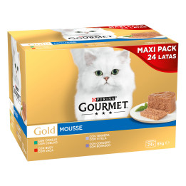 Alimento húmedo PURINA GOURMET Gold Mousse para gato - Kompymascotas