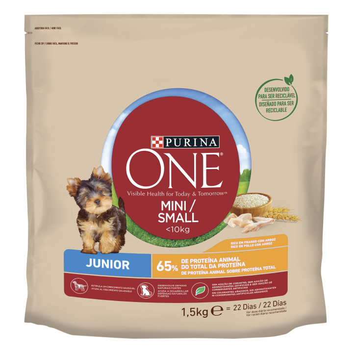 Pienso Purina One Perro Junior Pollo y Arroz - Kompymascotas