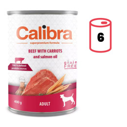 Calibra Adult Beef with Carrots Lata - PiensoyMascotas