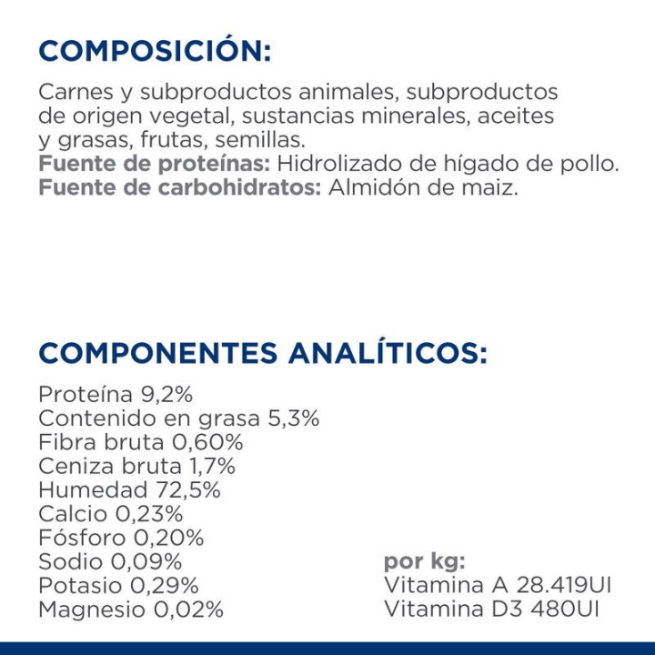 Hill's Prescription Diet Feline z/d (lata) Alimento para gatos - Kompymascotas
