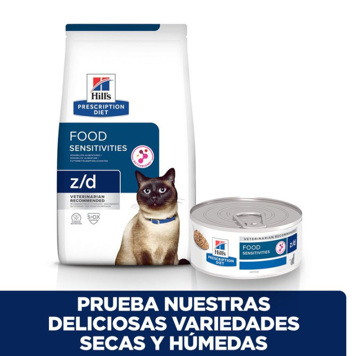 Hill's Prescription Diet Feline z/d (lata) Alimento para gatos - Kompymascotas