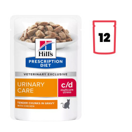 Hill's Prescription Urinary Stress, Comida húmeda para gatos - Kompymascotas