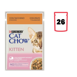 Purina Cat Chow Gatito con Pavo, Comida húmeda para gatos - Kompymascotas