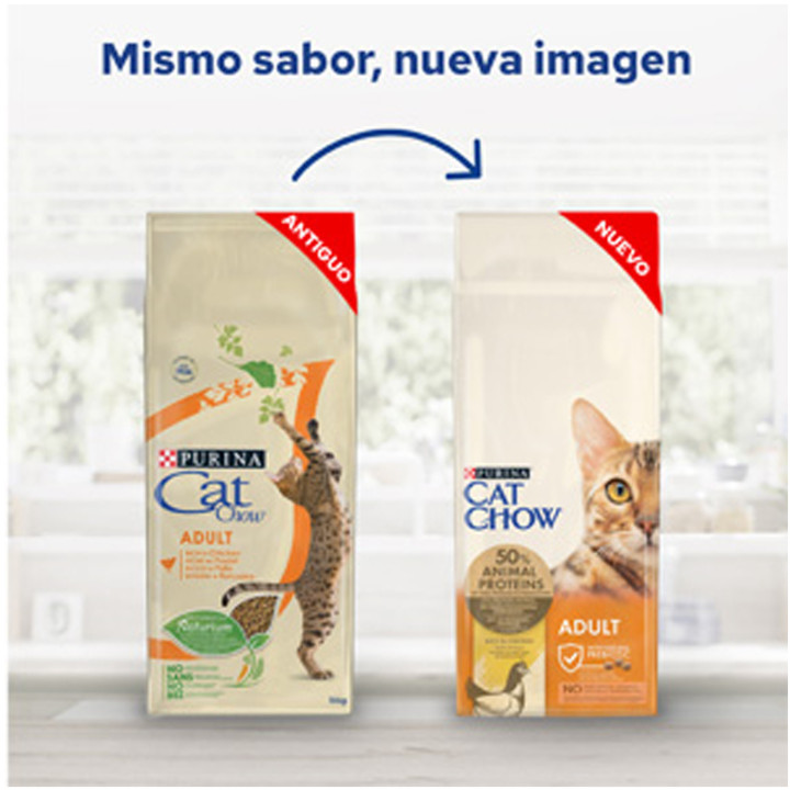 Cat Chow Adult Pollo y Pavo Pienso para gatos - Kompymascotas