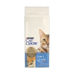 Cat Chow Feline 3en1, Pienso para gatos - Kompymascotas