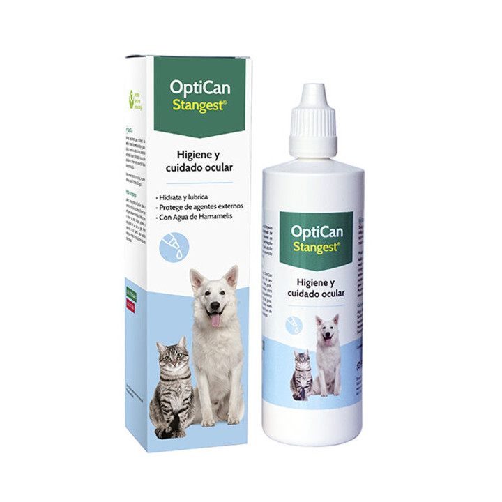 Optican Limpiador de ojos para gatos y perros - kompymascotas.com