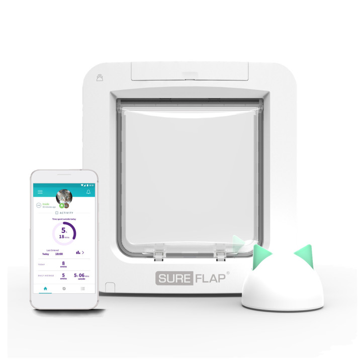 Puerta con Microchip SureFlap® Connect + Hub - kompymascotas.com