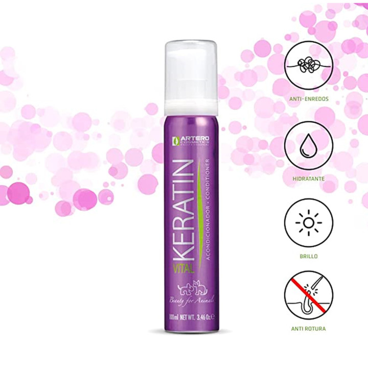 Acondicionador de pelo para perros Artero Keratin Vital - Kompymascotas