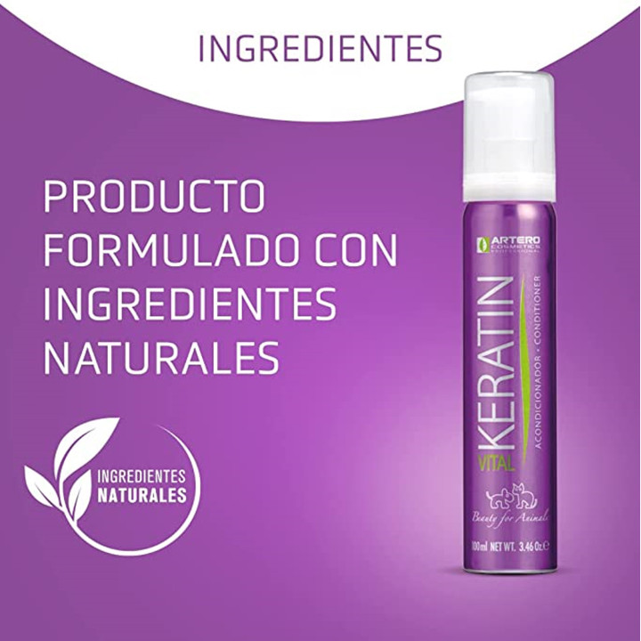 Acondicionador de pelo para perros Artero Keratin Vital - Kompymascotas