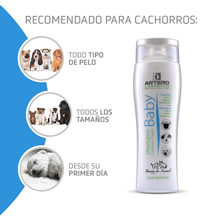 Artero Champú Baby, Higiene para gatos - Kompymascotas
