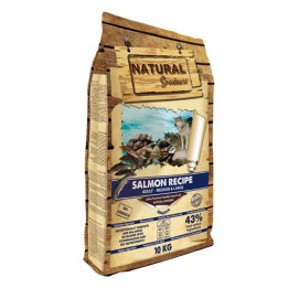 Delicioso sabor a salmón y patata.