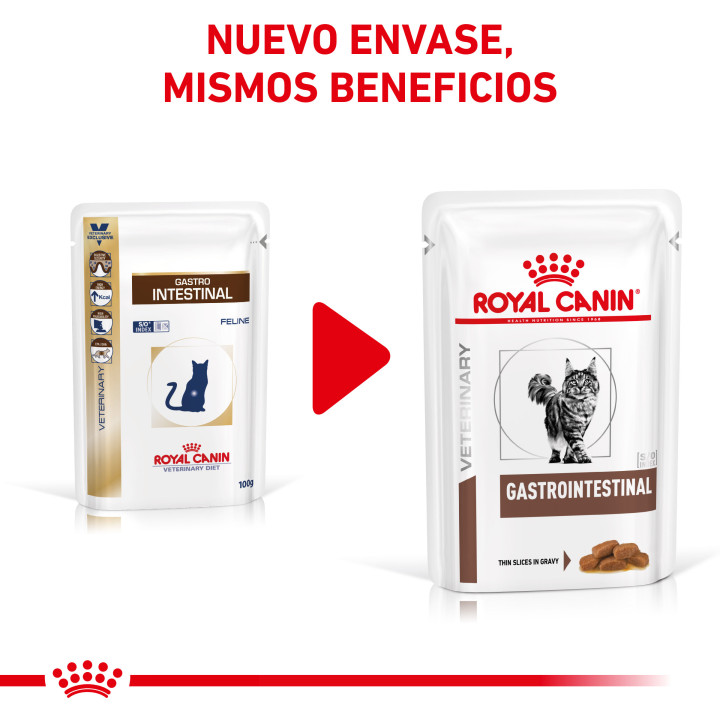 Comida húmeda para gatos Royal Canin Veterinary Diet Gastro Intestinal - Kompymascotas