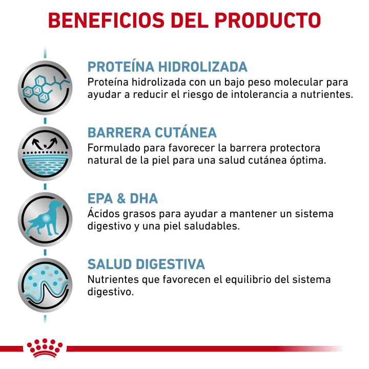 Royal Canin Hypoallergenic, pienso natural para perros - Kompymascotas