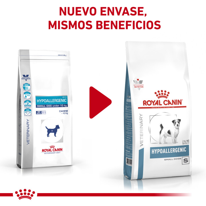 Royal Canin Hypoallergenic Small Dog, pienso natural para perros - Kompymascotas