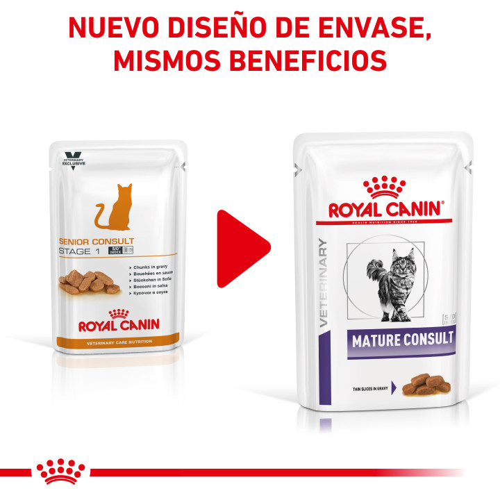 Comida húmeda para gatos Royal Canin Senior Consult Stage 1 - Kompymascotas