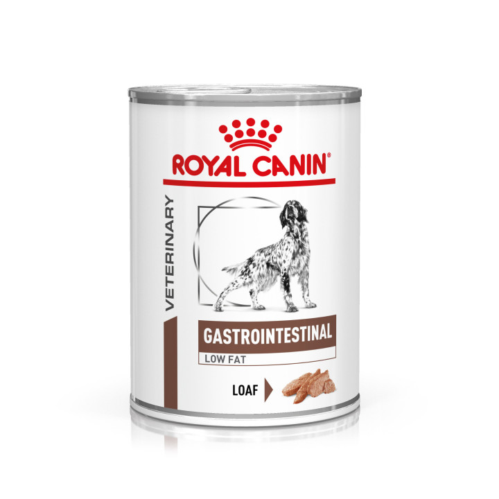Latas Royal Canin Gastro Intestinal Low Fat, comida húmeda - Kompymascotas