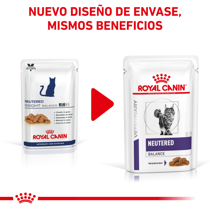 Comida húmeda para gatos Royal Canin Neutered Weight Balance - Kompymascotas