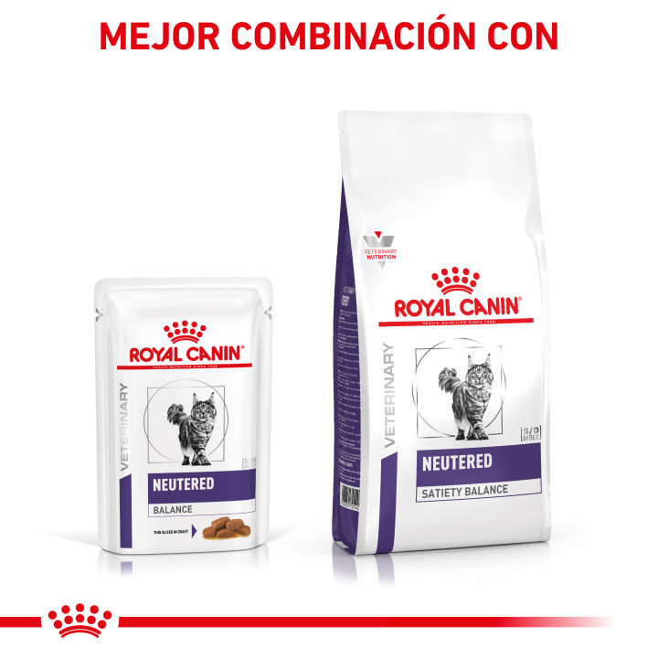 Comida húmeda para gatos Royal Canin Neutered Weight Balance - Kompymascotas