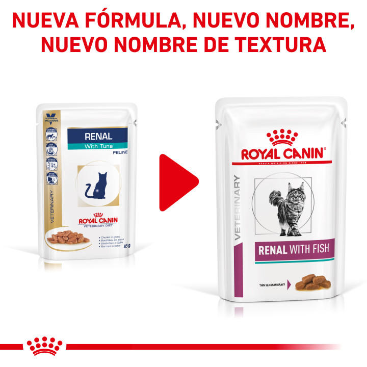 Comida húmeda para gatos Royal Canin Veterinary Renal (Atún) - Kompymascotas