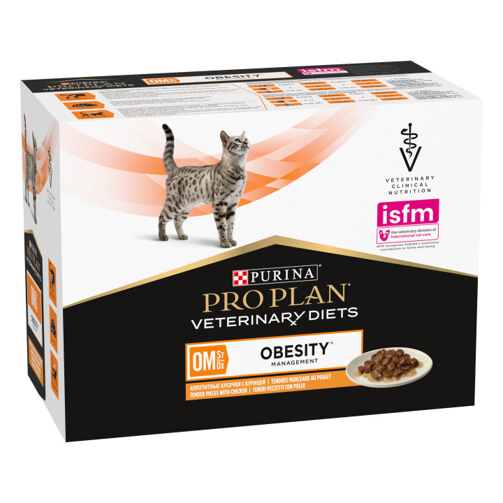 Comida húmeda Purina Pro Plan Veterinary Diet FELINE OM Pouch - Kompymascotas