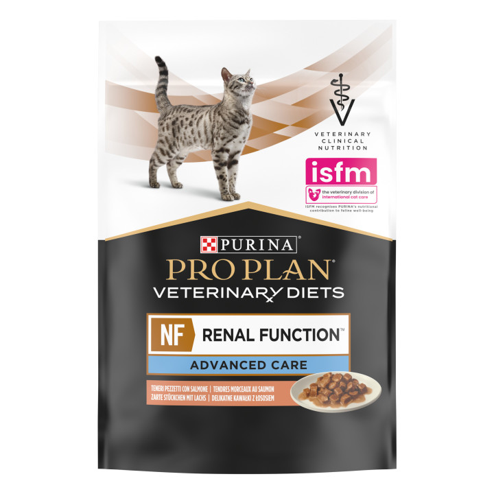 Purina Pro Plan Veterinary Diet FELINE NF Pouch Salmon - Kompymascotas
