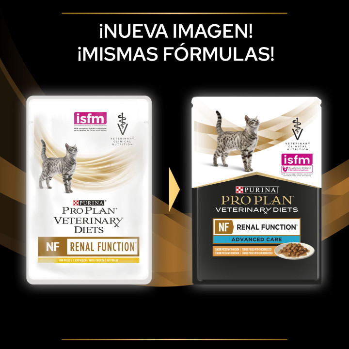 Purina Pro Plan Veterinary Diet FELINE NF Pouch Pollo - Kompymascotas