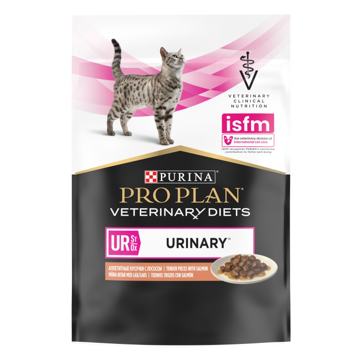 Purina Veterinary Diets Feline UR Pouches de Salmón