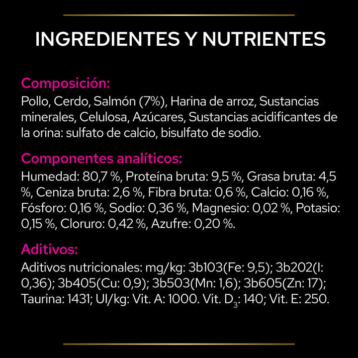 Purina Veterinary Diets Feline UR Pouches de Salmón