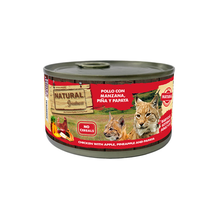 Natural Greatness Pack 6 latas Pollo con manzana- PiensoyMascotas