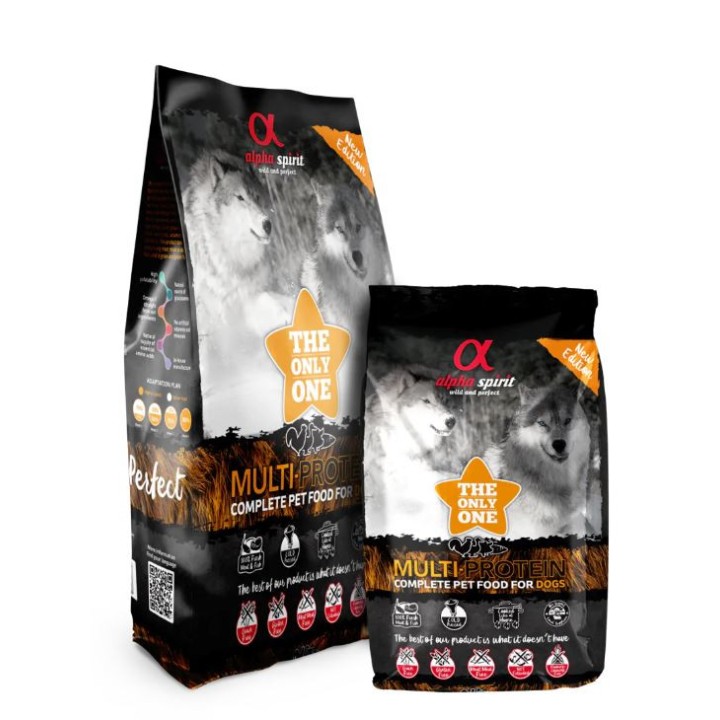 Alpha Spirit Multiprotein, pienso natural para perro - Kompymascotas