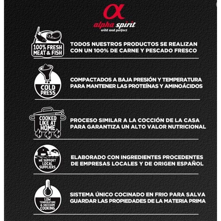 Alpha Spirit Puppies Multiprotein, pienso natural para cachorros - Kompymascotas