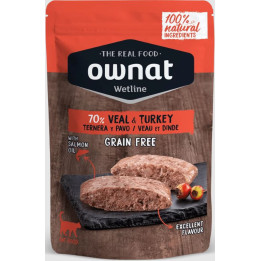 Ownat Veal & Turkey cat pouch-PiensoyMascotas