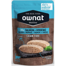 Ownat Salmon & Herring cat pouch-PiensoyMascotas