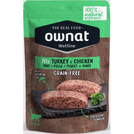 Ownat Turkey & Chicken cat pouch- PiensoyMascotas