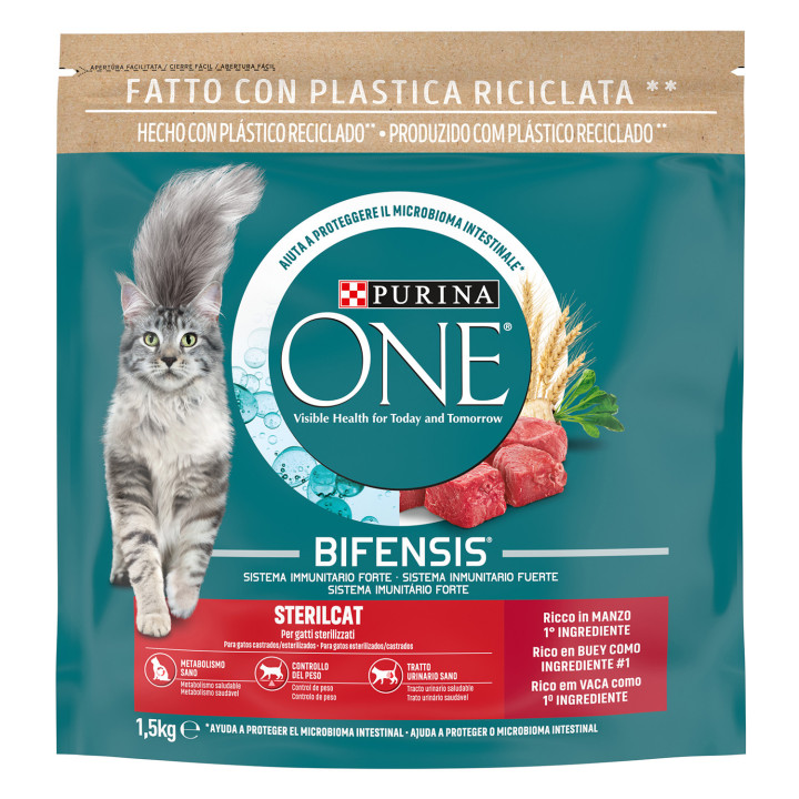 Purina One Bifensis Esterilizados, pienso para gatos - Kompymascotas