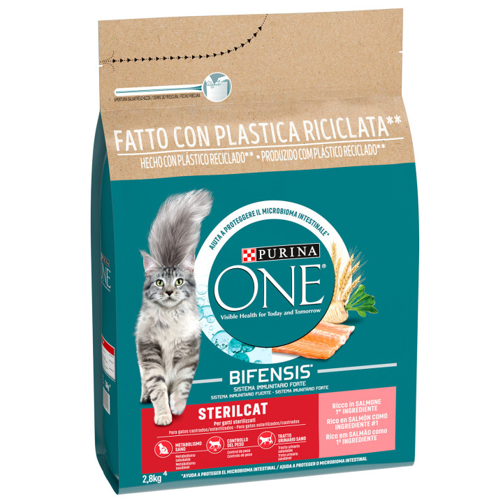 Pienso para gatos Purina One Bifensis Esterilizados - Kompymascotas