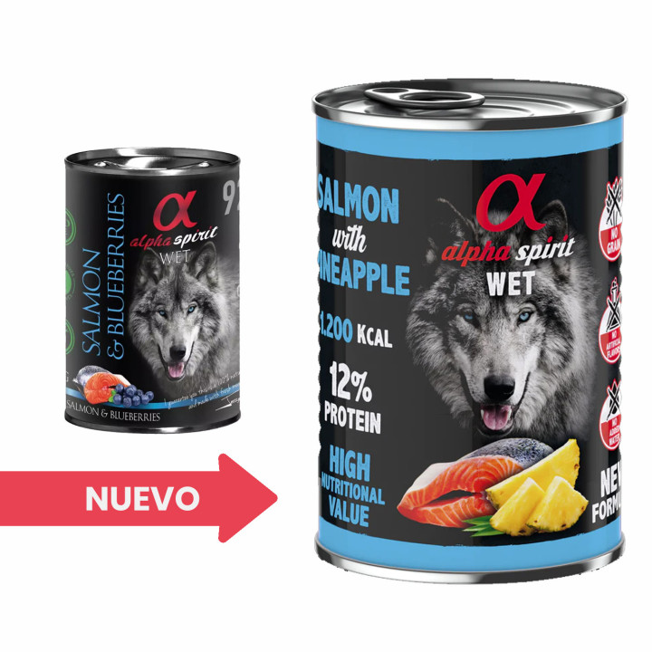 Alpha Spirit Salmón y Arándanos (Lata)