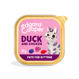 Paté de pato y pollo sin cereales para gatitos | Edgard & Cooper