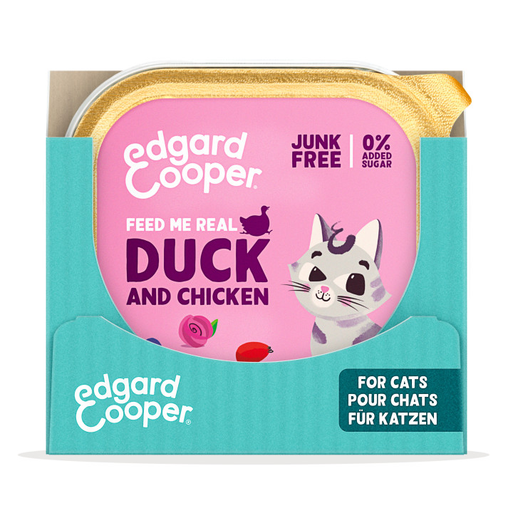 Paté de pato y pollo sin cereales para gatitos | Edgard & Cooper