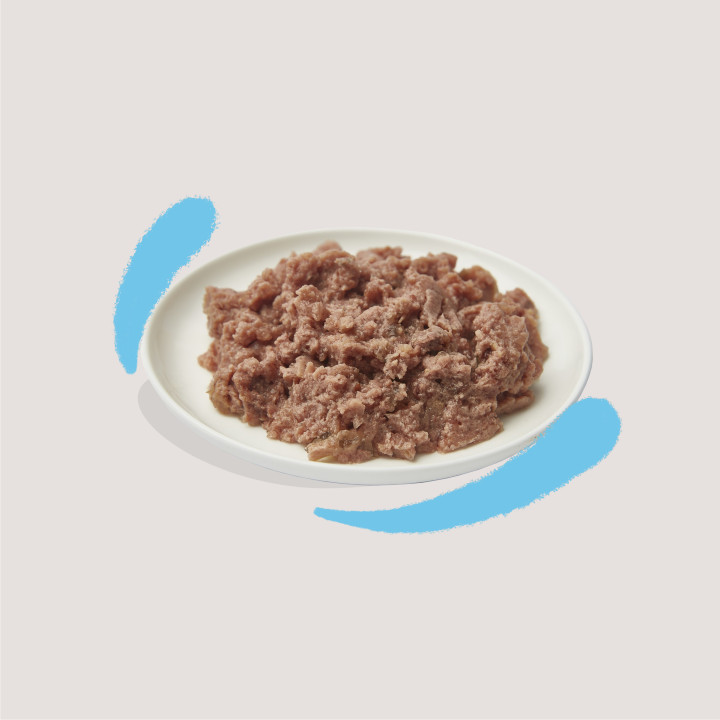 Paté de bacalao y pollo sin cereales para gatitos