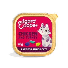 Paté de pollo y pavo sin cereales para gatos adultos