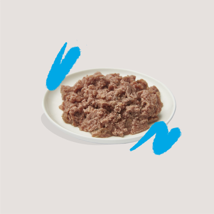 Paté de salmón y pollo ecológicos sin cereales para gatos 
