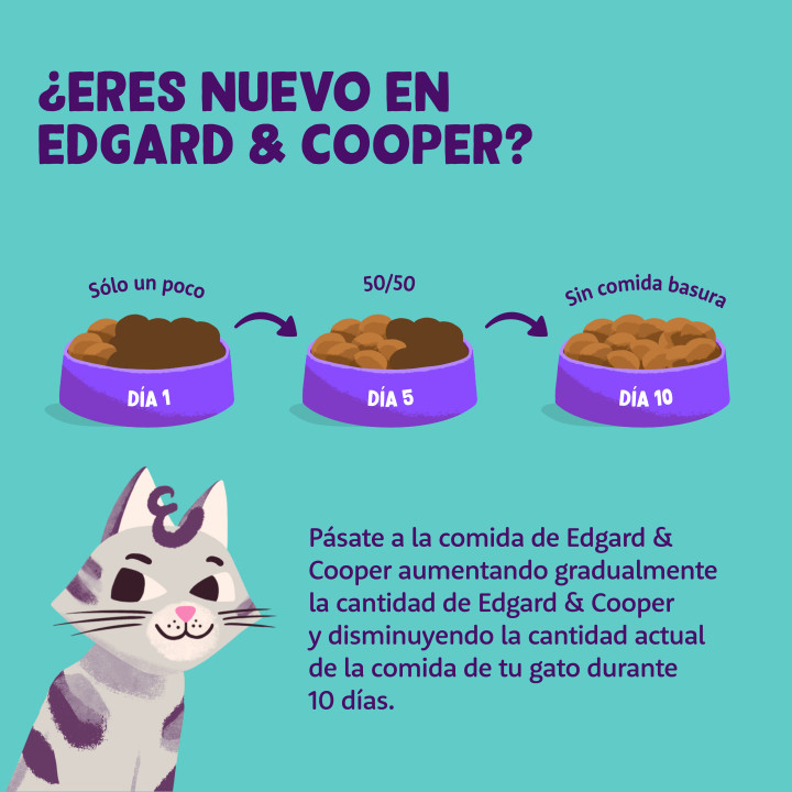 Paté de pollo ecológico sin cereales para gatos Edgard & Cooper