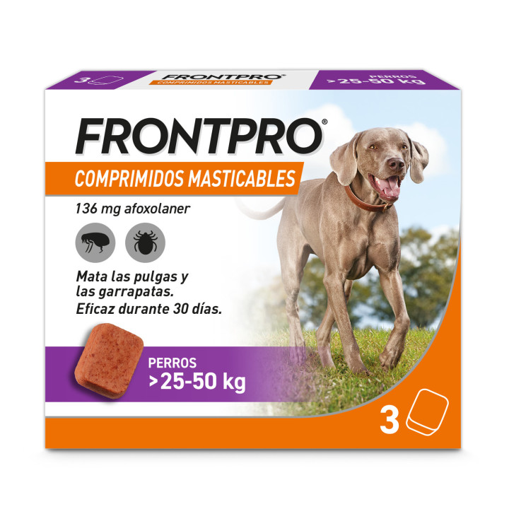 FrontPro Comprimidos Antiparasitarios Masticables - Kompymascotas