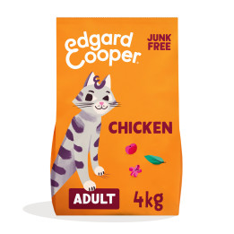Edgard & Cooper, pienso sin cereales con pollo fresco para gato adultos